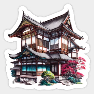 The houses of Ōsaka Sticker